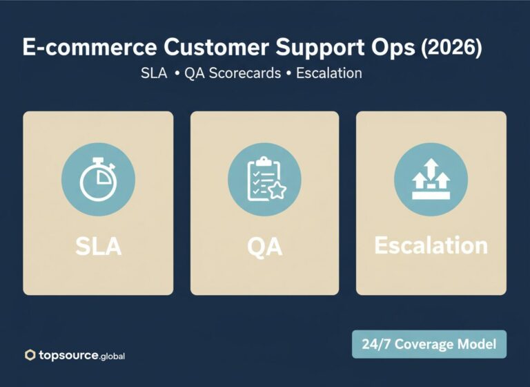 E-commerce customer support operations framework (2026): SLA, QA scorecards, escalation, 24/7 coverage