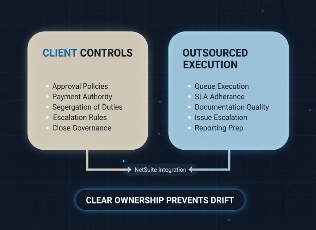 outsource AP and AR in NetSuite with clear client controls and execution ownership